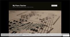 Desktop Screenshot of mypianoteacher.net